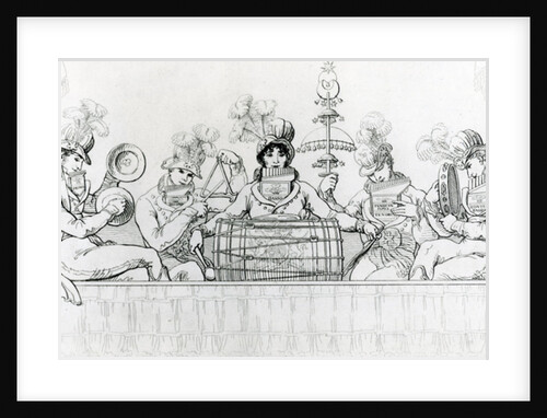 Padean Minstrels in performance at Vauxhall Gardens, London by English School
