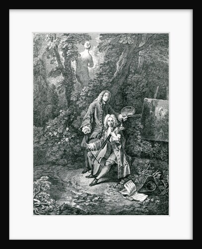 Jean Antoine Watteau and his friend Monsieur de Julienne by Nicolas Henri Tardieu