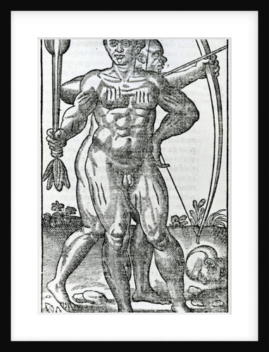 Two Natives from 'la Hystoria general de las Indias' 1547 by Christopher Columbus