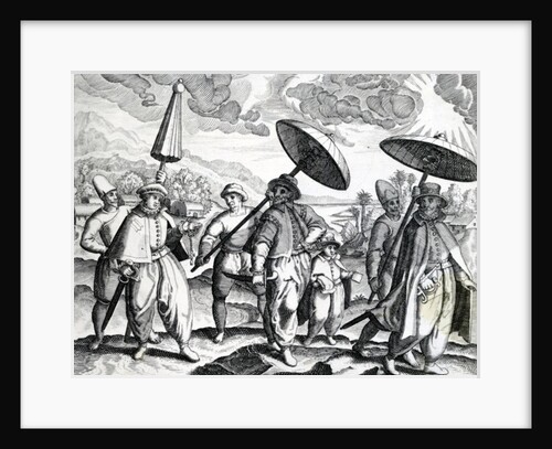 A group of people from 'India Orientalis', 1598 by Theodor de Bry