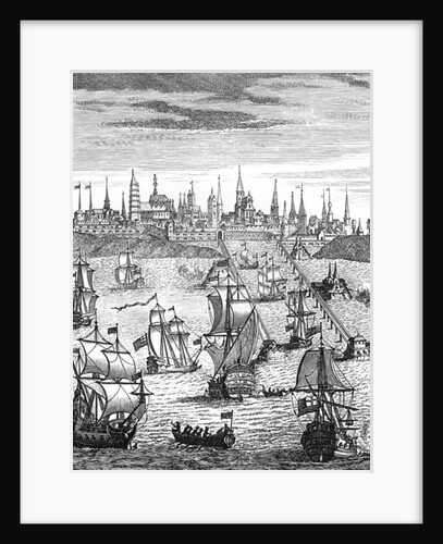 English Squadron Carrying Troops to Take Possession of Dunkirk by English School