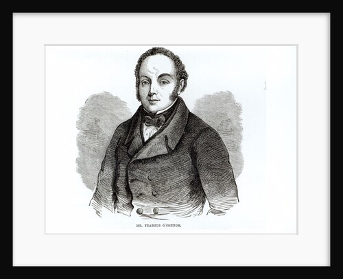 Portrait of Feargus O'Connor Irish Chartist leader by Irish School