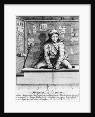 Sawney in the Boghouse, 1745 by English School