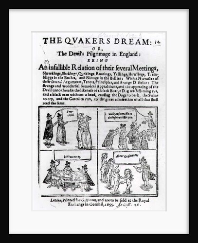 The Quakers Dream or The Devil's Pilgrimage in England, pub. in 1655 by English School