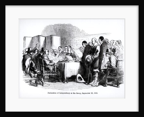Declaration of Independency at the Savoy, 29th September 1658 by English School