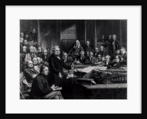 The House of Commons in 1860: Lord Palmerston Addressing the House during the Debate on the Treaty with France by John Phillip