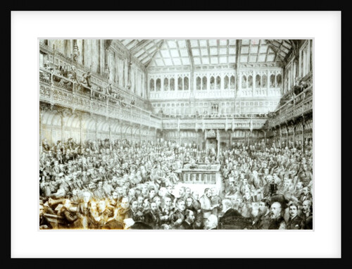 Mr Gladstone Introducing the Land Law Bill, 7th April 1881 by English School