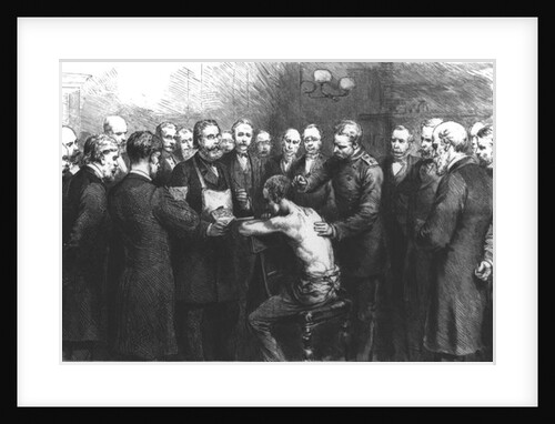 Dr Koch's Treatment for Consumption at the Royal Hospital, Berlin: Professor Pfuhl Inoculating a Patient with the Lymph by English School