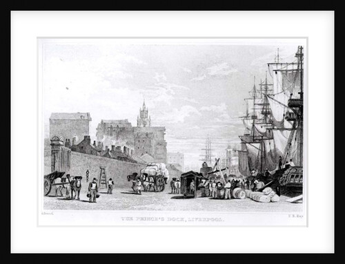 The Prince's Dock, Liverpool by English School