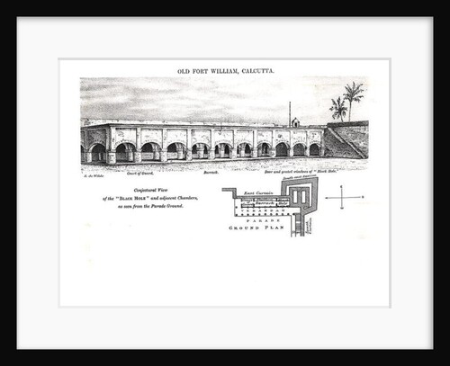Old Fort William, Calcutta by Samuel de Wilde