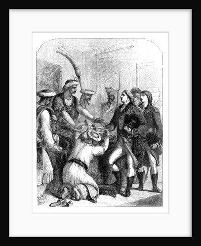 Robert Clive Receiving the 'Diwani' of Bengal from the Moghul Empire in 1765 by English School