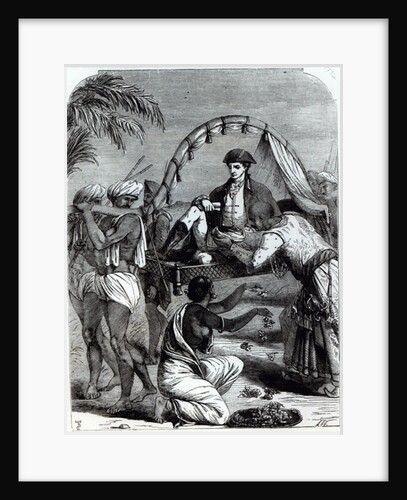 Warren Hastings in India in 1784 by English School