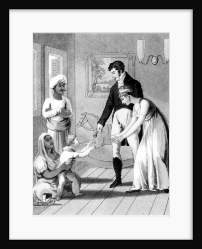 An European Lady and her Family, attended by an Ayah, or Nurse by Charles D'Oyly