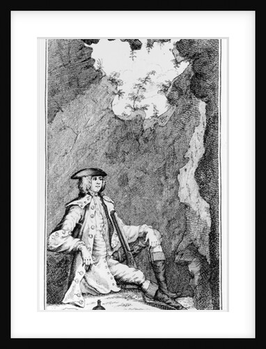 Turpin as he Concealed Himself in a Cave on Epping Forrest by English School