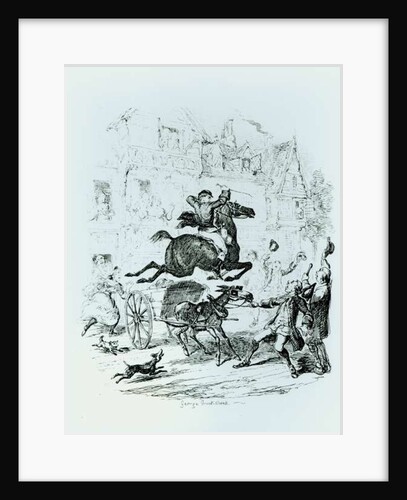 Turpin's Flight Through Edmonton by George Cruikshank