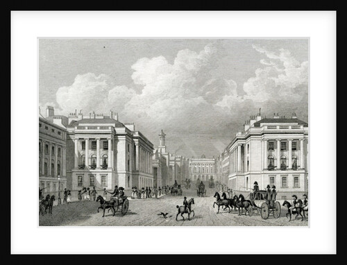 Waterloo Place and part of Regent Street, pub.1828 by Thomas Hosmer Shepherd