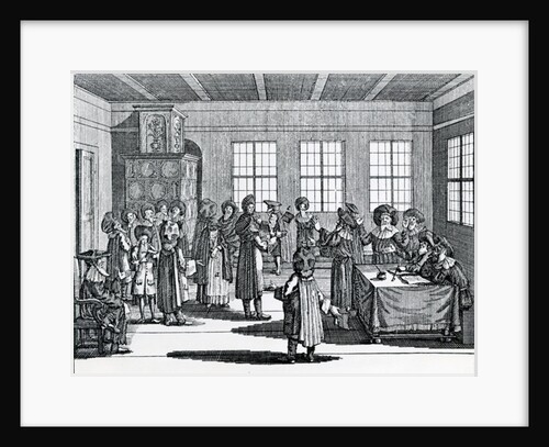 Jewish Divorce scene by German School