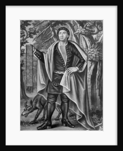 Portrait of Tee Yee Neen Ho Ga Row, Emperor of the Six Nations, 1710 by English School