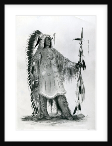 Mato-Tope, second chief of the Mandan people, c.1833 by George Catlin