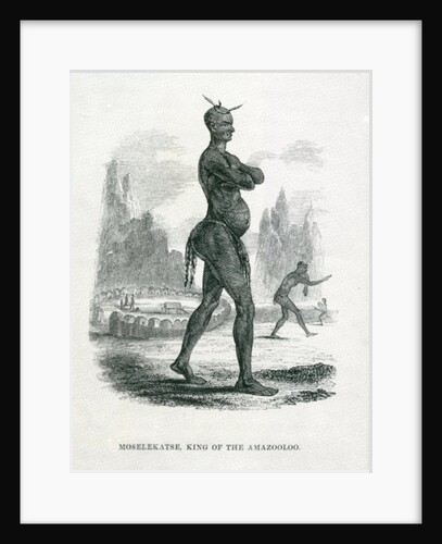Moselekatse King of the Amazooloo, 1852 by William Cornwallis Harris