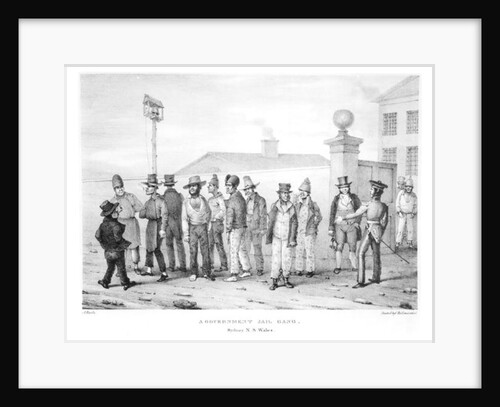 A Government Jail Gang, Sydney, New South Wales, 19th century by Augustus Earle (after)