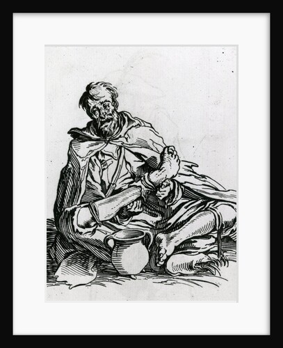 Seated Beggar by Jacques Callot