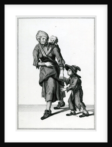 The London Beggar, Cries of London, c.1688 by Anonymous Anonymous