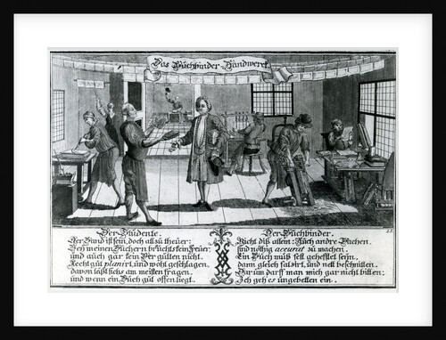 The Bookbinder by German School