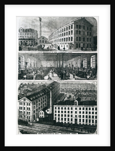 General View of John Brimsmead & Sons Pianoforte works, Grafton Road, Kentish Town, London by English School