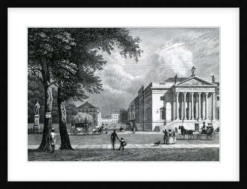 The Opera house, Berlin, 1833 by German School