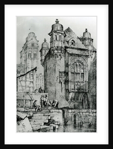 Coblence from Sketches in Flanders and Germany, 1833 by Samuel Prout