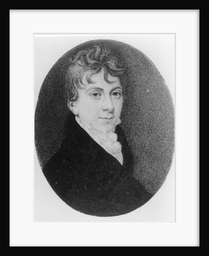 Portrait miniature of Thomas Love Peacock c.1805 by Roger Jean