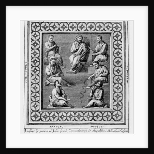Plate illustrating seven Greek philosophers by English School