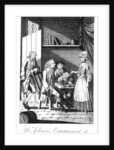 Dr Johnson's Entertainment at a Highland Change by English School