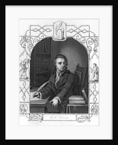 Gotthold Ephraim Lessing engraved by Albert Henry Payne by Storck