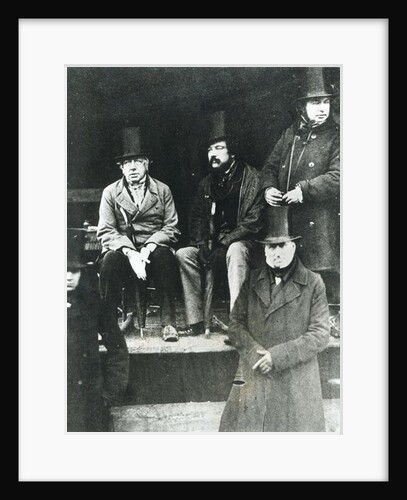 From LtoR, Lord Paget, Lord Carlisle and Isambard Kingdom Brunel by English Photographer