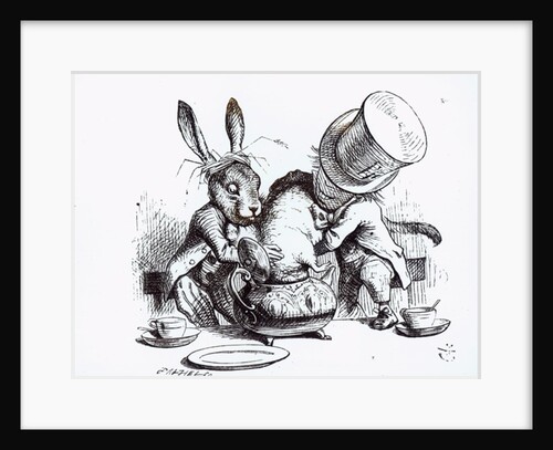 The Mad Hatter and the March Hare putting the Dormouse in the Teapot by John Tenniel