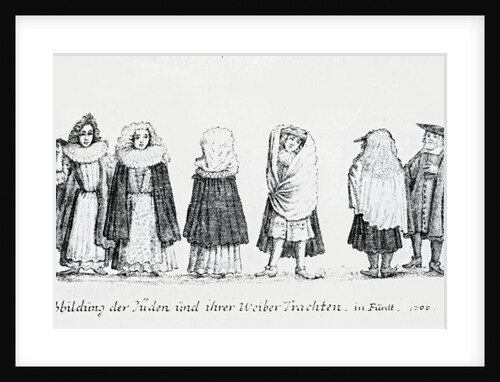 A Depiction of Jewish People and their Dress, 1706 by German School