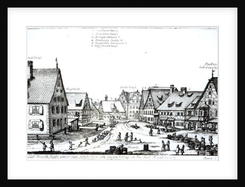 German Market town, 1704 by Johann Alexander Boener