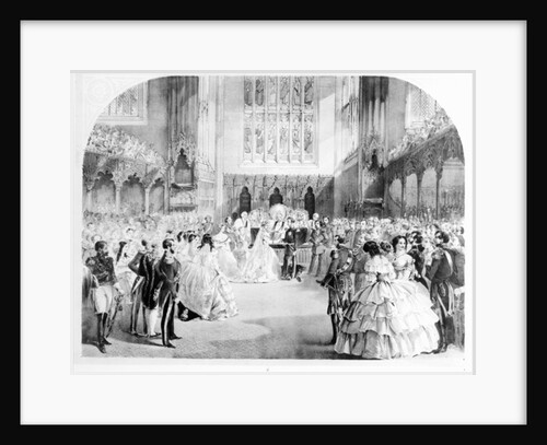 The Marriage of Victoria, the Princess Royal and the Crown Prince Frederick William of Prussia at the Chapel Royal, St. James's, 25th January 1858 by English School