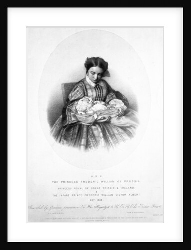 Victoria, the Princess Royal with her son, Prince Frederick William Victor Albert, May 1859 by English School
