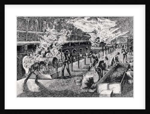 Coffee Roasting, 1870 by English School