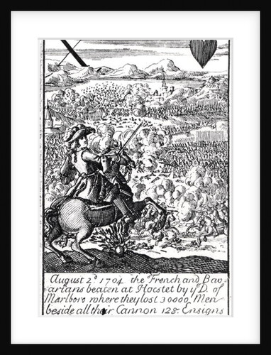 The Duke of Marlborough Defeats the French and Bavarians at the Battle of Blenheim by English School