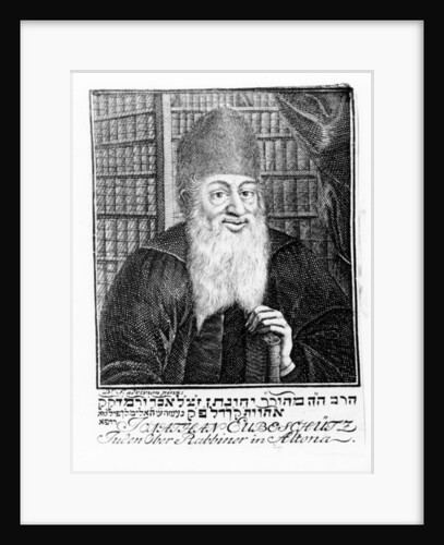 Portrait of Jonathan Eubeschutz, Chief Rabbi in Altona by School German