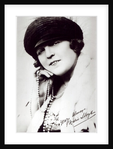 Signed photograph of Marie Lloyd by English Photographer