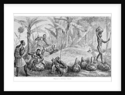 Waganda brewing Pombe by John Hanning Speke