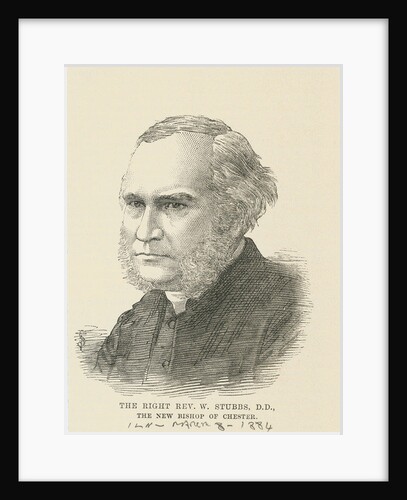 The Right Reverend William Stubbs, 1884 by English School