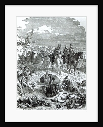 The Emperor Napoleon III on the Field of Battle at Solferino, 24th June 1859 by English School