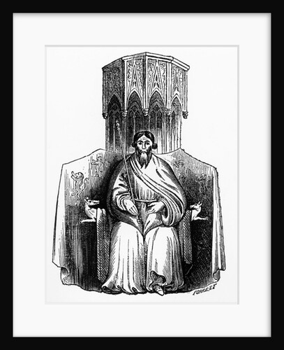 Owen Glendower from his seal, engraved in the 'Archaeologia' by English School