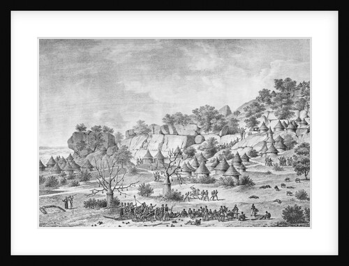 View of the village north of Agady in the Bertat region by Frederic (after) Cailliaud